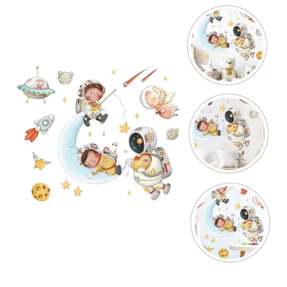 New Space Adventure Wall Decals For Kids Room